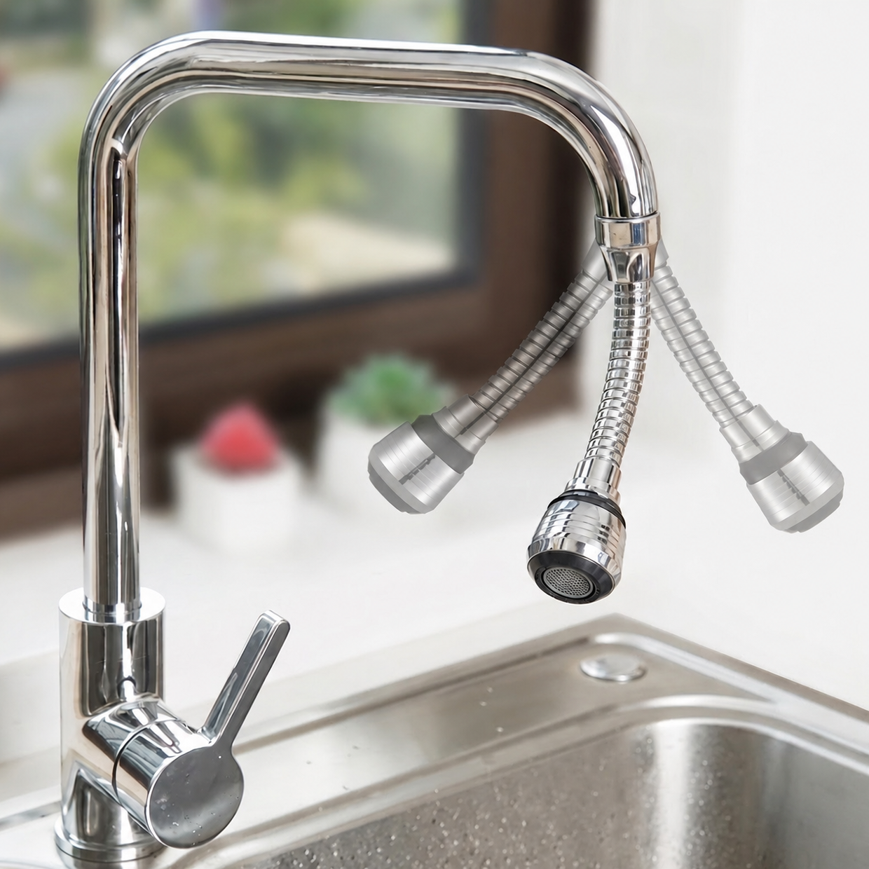 FlexFlow™ — Tap Extender That Bends 360°